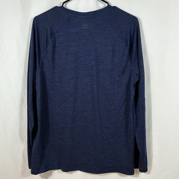 Majestic Denver Broncos Football Blue Heathered Long Sleeve | Size Medium - Picture 2 of 5